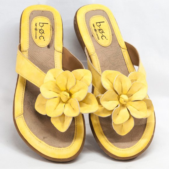 Born Shoes Yellow Born Flower Sandals Poshmark
